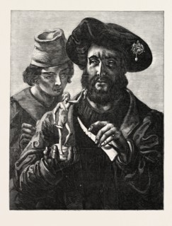 EXHIBITION OF THE ROYAL ACADEMY: BENVENUTO CELLINI, GIVING INSTRUCTIONS TO HIS ASSISTANT,
