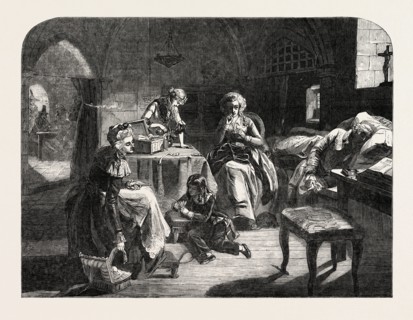 EXHIBITION OF THE ROYAL ACADEMY, THE ROYAL FAMILY OF FRANCE IN THE PRISON OF THE TEMPLE, LOUIS XVI