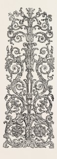 DESIGN FOR PANEL, BY J.W. PAPWORTH, 1851 engraving