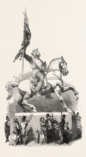 GODFREY DE BOUILLON, 1851 engraving