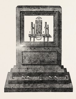 LITTLE'S IMPROVED ELECTRIC TELEGRAPH, 1851 engraving