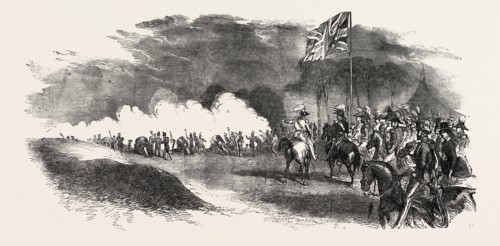 BRITISH ROYAL ARTILLERY, STAFF, UK, 1851 engraving