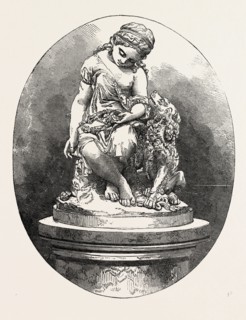 INNOCENCE DEFENDED BY FIDELITY, BENZONI, 1809-1873, 1851 engraving