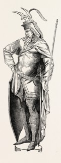 STATUETTE FROM VIENNA: BY FERNKORN, 1813-1878, GERMAN AUSTRIAN SCULPTOR., 1851 engraving