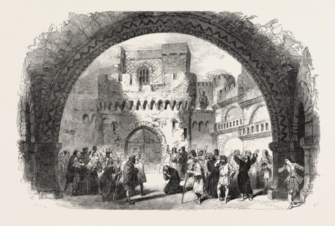 SCENE FROM BEETHOVEN'S FIDELIO, AT HER MAJESTY'S THEATRE, THE HYMN TO LIBERTY, HAYMARKET, LONDON,