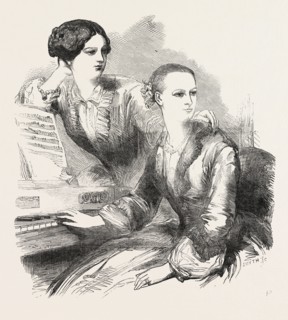 MADEMOISELLES SOPHIE CRUVELLI, OPERA SINGERS, 1826-1907, 1851 engraving