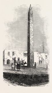 CLEOPATRA'S NEEDLE, 1851 engraving