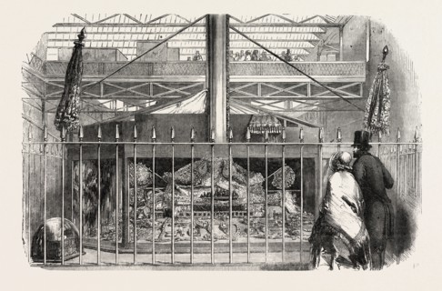 THE GREAT EXHIBITION, CRYSTAL PALACE, HYDE PARK, LONDON, UK: JEWELS, IN THE EAST INDIA COMPANY'S