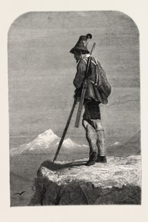 EXHIBITION OF THE SOCIETY OF PAINTERS IN WATER COLOURS: A TYROLESE CHAMOIS HUNTER BY CARL HAAG,