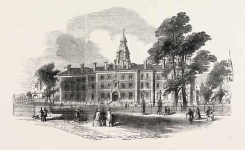 CITY OF LONDON HOSPITAL FOR DISEASES OF THE CHEST, VICTORIA PARK, FIRST STONE LAID, UK, 1851