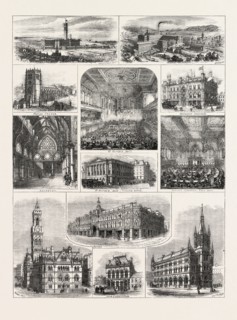 OPENING OF THE NEW TOWN HALL AT BRADFORD, UK; MANNINGHAM MILLS, SALTAIRE, PARISH CHURCH, MECHANICS'
