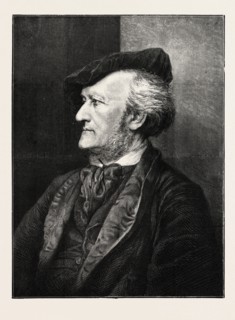 RICHARD WAGNER,1813-1883, MUSICAL COMPOSER, 1873 engraving