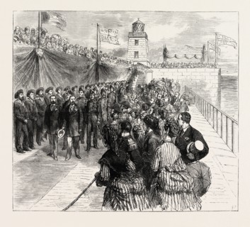 INAUGURATION OF THE HOLYHEAD BREAKWATER AND HARBOUR OF REFUGE BY H.R.H. THE PRINCE OF WALES: THE