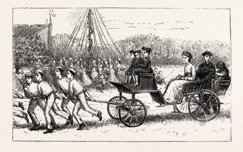 LADY ELLESMERE IN HER CARRIAGE AND EIGHT