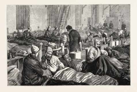 BRITISH CHARITABLE WORK IN TURKEYï¿½INTERIOR OF THE STAFFORD HOUSE SOCIETY'S HOSPITAL AT RUSTCHUK,