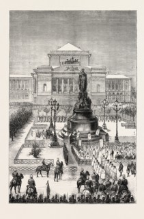 UNVEILING THE STATUE OF CATHERINE II AT ST. PETERSBURG, RUSSIA: THE CEREMONY OF UNVEILING THE