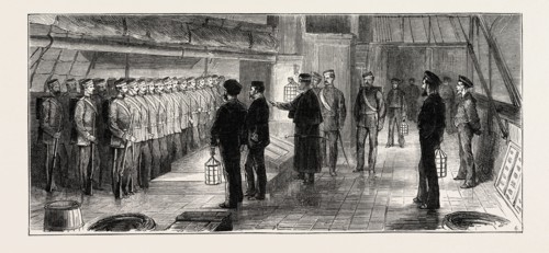 THE ASHANTEE WAR: SHIPPING STORES AND WAR MATERIAL AT WOOLWICH FOR THE GOLD COAST: 6. Calling over