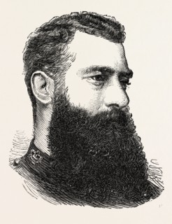 LIEUT.-COLONEL F.W. FESTING, R.M. A., LEADER OF THE RECENT ATTACK ON ESSCABOO, 1873 engraving