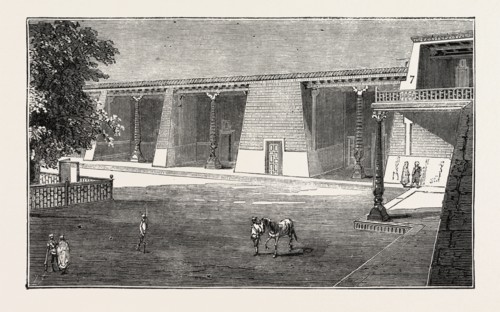 THE RUSSIAN EXPEDITION TO KHIVA: Pavilion occupied by Prince Eugene M. Leuchtenberg in the Khan's