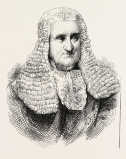 CHARLES HALL, ESQ., THE NEW VICE-CHANCELLOR, 1873 engraving