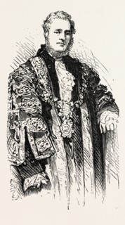 THE LATE LORD MAYOR, 1873 engraving