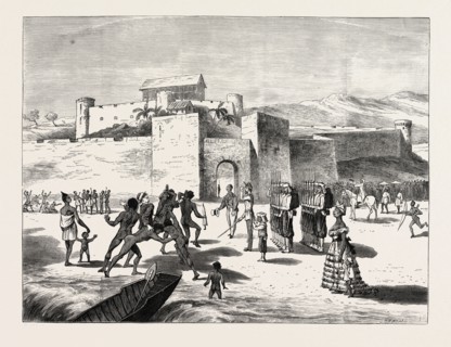 THE ASHANTEE WAR, ARRIVAL OF THE GOVERNOR AT CAPE COAST CASTLE: The delighted Fantees, The Beauty