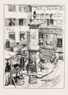 PUMP AT COLOGNE, GERMANY, 1873 engraving