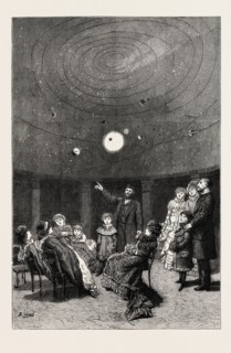 INTERIOR OF SIGNOR PERINI'S NEW PLANETARIUM