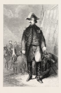 PORTRAIT OF MARSHAL CANROBERT, FOR THE GALLERY OF VERSAILLES, PAINTED BY M. BEAUCE, 1860 engraving