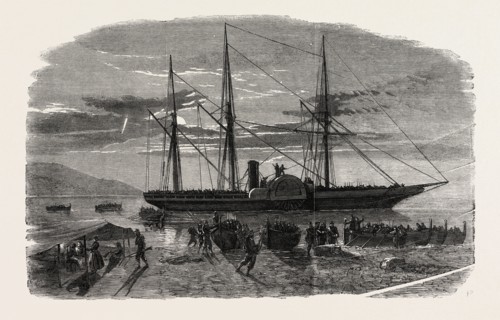 THE REVOLUTION IN SICILY: DEPARTURE OF MISSORI'S EXPEDITION ON THE NIGHT OF AUGUST 8 FROM THE FARO