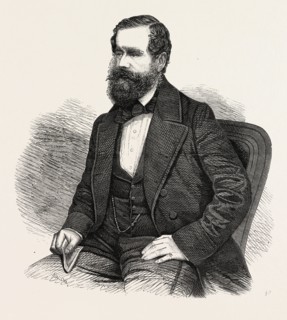 THE DUKE OF NEWCASTLE, K.G., 1860 engraving