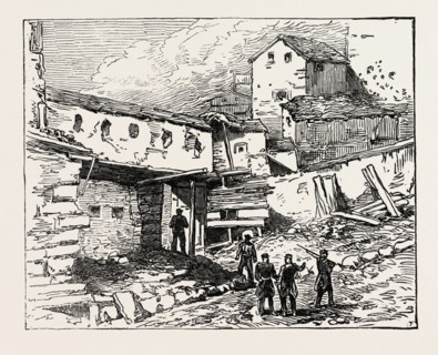 THE WAR IN SPAIN: INSIDE THE TOWN GATE, PUYCERDA