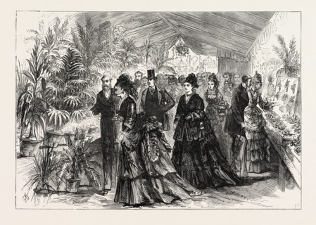 PRINCESS LOUISE AT THE FLOWER SHOW IN THE PEOPLE'S GARDEN, WILLESDEN