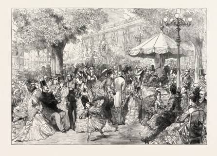 A CHARITY FETE IN THE CHAMPS ELYSEES, PARIS, FRANCE