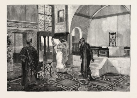"HYPATIA," AT THE HAYMARKET THEATRE: ISSACHAR'S TEMPTATION OF ORESTES. Orestes (Mr. Lewis Waller);