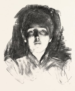FACE LIGHTED BY FOOTLIGHTS