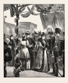 THE ROYAL MARRIAGE: RECEPTION OF THE DUKE AND DUCHESS OF EDINBURGH AND PRINCESS MARIE AT