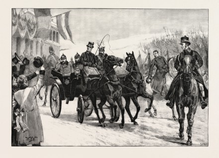 THE MARRIAGE OF PRINCESS MARIE OF EDINBURGH: ARRIVAL OF THE GERMAN EMPEROR AT SIGMARINGEN