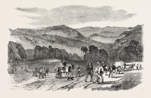 GOLD IN AUSTRALIA: ROAD OVER THE BLUE MOUNTAINS TO THE BATHURST DISTRICT