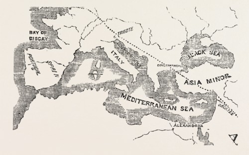 MAP OF THE EUPHRATES VALLEY ROUTE TO INDIA