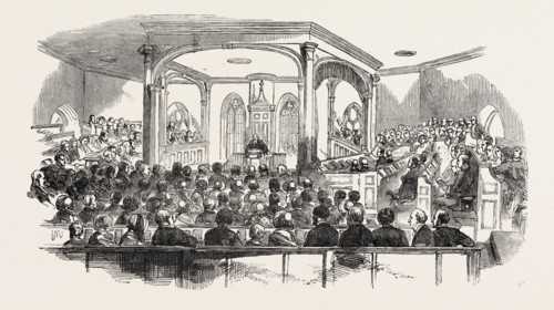 INTERIOR OF CRATHIE CHURCH, WHERE HER MAJESTY AND HIS ROYAL HIGHNESS PRINCE ALBERT ATTENDED DIVINE