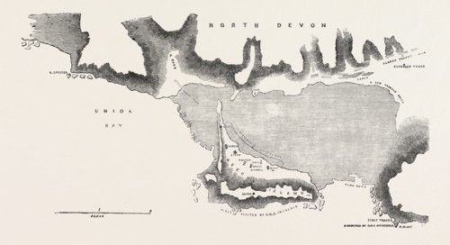 TRACK CHART, SHOWING THE EXPLORATIONS AND DISCOVERIES MADE BY THE SEARCHING PARTIES FROM CAPTAIN
