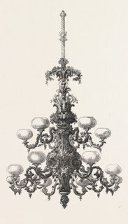 CHANDELIER, BY CORNELIUS AND CO., OF NEW YORK, UNITED STATES OF AMERICA