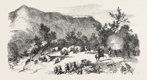 THE KAFFIR WAR: THE 74TH HIGHLANDERS ATTACKING KAFFIRS