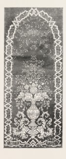 MUSLIN CURTAIN, BY MAIR AND SON, GLASGOW