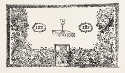 COMMUNION TABLE COVER, BY PEGLER, LEEDS, UK