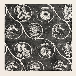 SILK PATTERN, BY BOYD, SPITALFIELDS, LONDON, UK