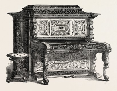PAPIER MACHE PIANOFORTE, By A. DIMOLINE, BRISTOL