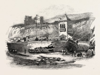 WRECK OF THE BRIGS "MARY" AND "HOPE," AT WHITBY, YORKSHIRE, UK