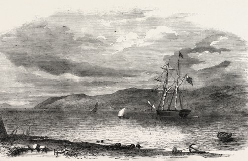 NORTH-WEST SEARCHING EXPEDITION FOR SIR JOHN FRANKLIN, SIR JOHN ROSS' YACHT "FELIX" AT ANCHOR IN